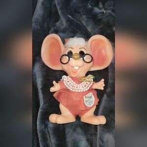 Vintage Rare Find Collectible New With Tags!ROY DES of Fla Christmas Mouse Piggy